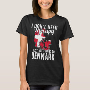 Danish Flag I Denmark Flag I Vacation Denmark T-Shirt