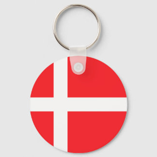 Danish Flag Key Ring