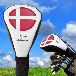Danish Flag & Monogrammed Golf Clubs Covers