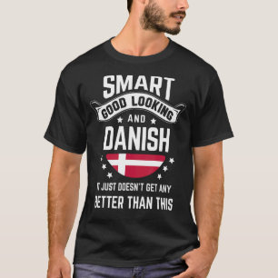 Danish Flag Native Pride  Denmark Danish Roots T-Shirt