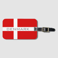 Danish flag of Denmark custom travel luggage