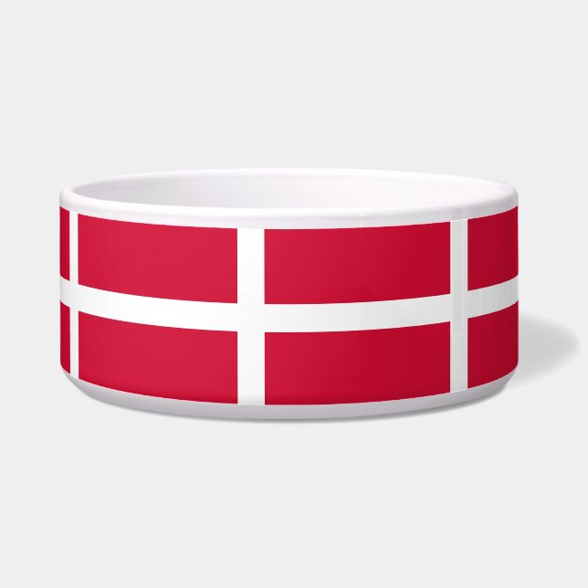 Danish Flag Pet Bowl (Left)