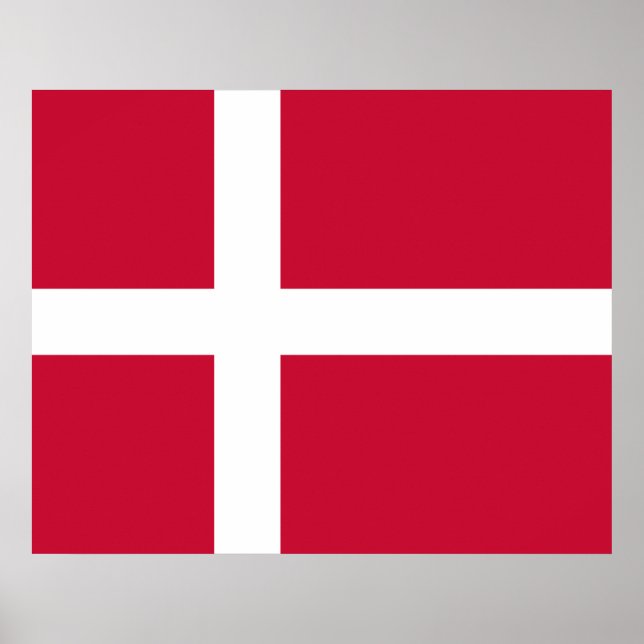 Danish Flag Poster (Front)