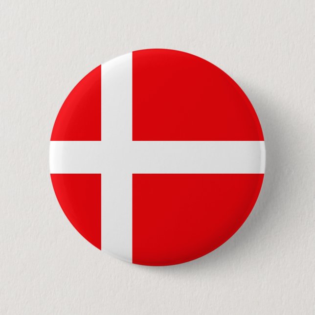 Danish Flag T-shirts and Gifts 6 Cm Round Badge (Front)