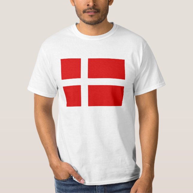 Danish flag t shirts for Denmark (Front)
