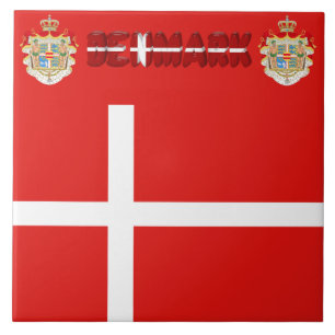Danish flag tile