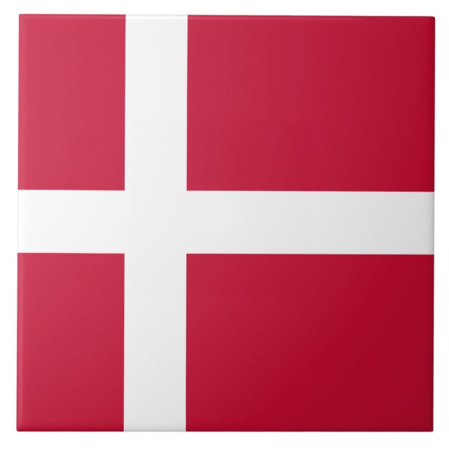 Danish Flag Tile (Front)