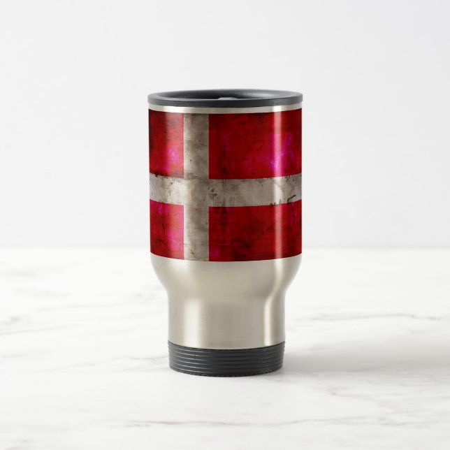 Danish Flag Travel Mug (Center)