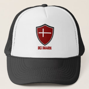 Danish flag trucker hat
