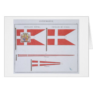 Danish Flags, from a French book of Flags, c.1819