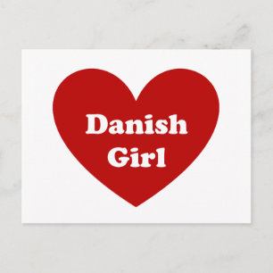 Danish Girl Postcard