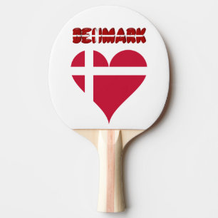Danish heart ping pong paddle