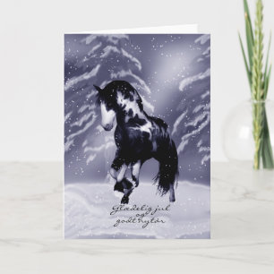 Danish Horse Christmas Card - Digital Painting - G