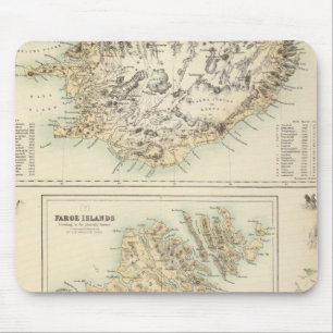 Danish Islands in the North Atlantic Ocean Mouse Mat
