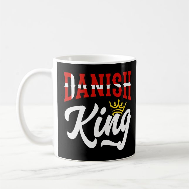 Danish King Denmark Danish Denmark Flag    Coffee Mug (Left)