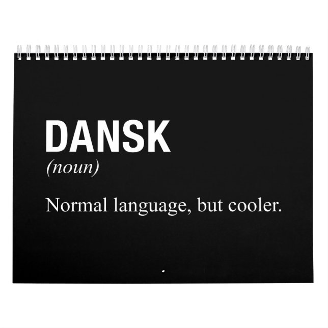 DANISH Language Calendar (Cover)