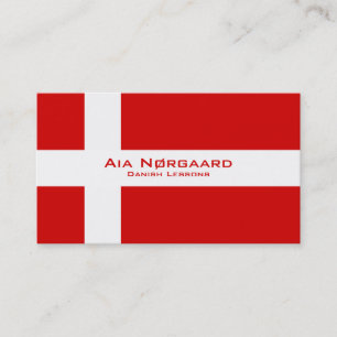 Danish Lessons / Danish Teacher Business Card