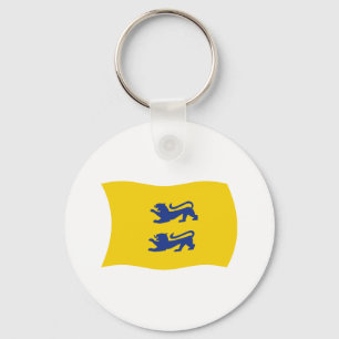 Danish Minority of Southern Schleswig Flag Keychai Key Ring