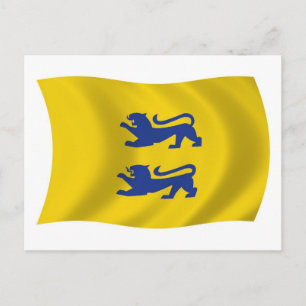 Danish Minority of Southern Schleswig Flag Postcar Postcard