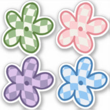 Danish Pastel Aesthetic Daisy Flower Stickers