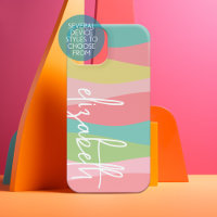 Danish Pastels Line Art Curves - Huge Signature