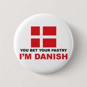 Danish Pastry 6 Cm Round Badge