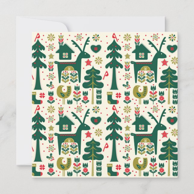 Danish Style Christmas Holiday Card (Front)