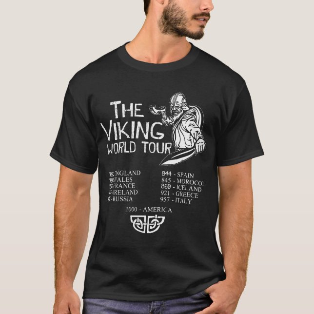 danish - THE VIKING WORLD TOUR T-Shirt (Front)