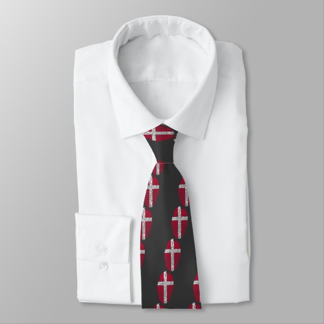 Danish touch fingerprint flag tie (Tied)