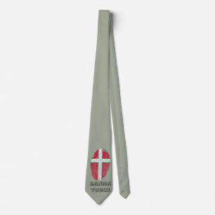 Danish touch fingerprint flag tie