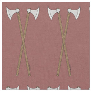 Danish/Viking Axes Crossed Fabric