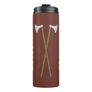 Danish/Viking Axes Crossed with Plaitwork Thermal Tumbler