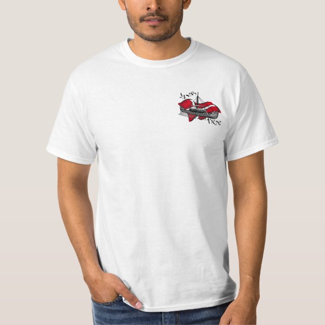 Danish Viking Viking Ship Dansk Gifts T-Shirt (Front)