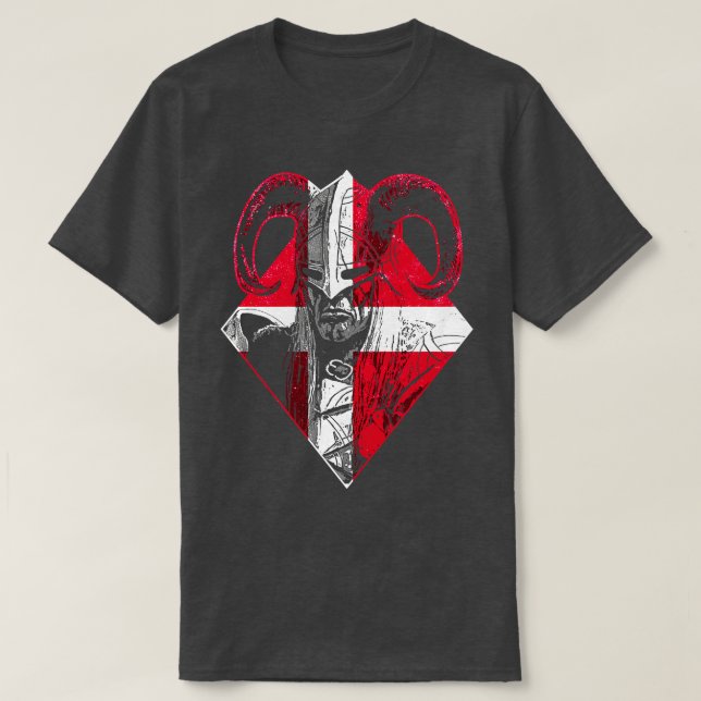 Danish Viking Warrior 7 T-Shirt (Design Front)