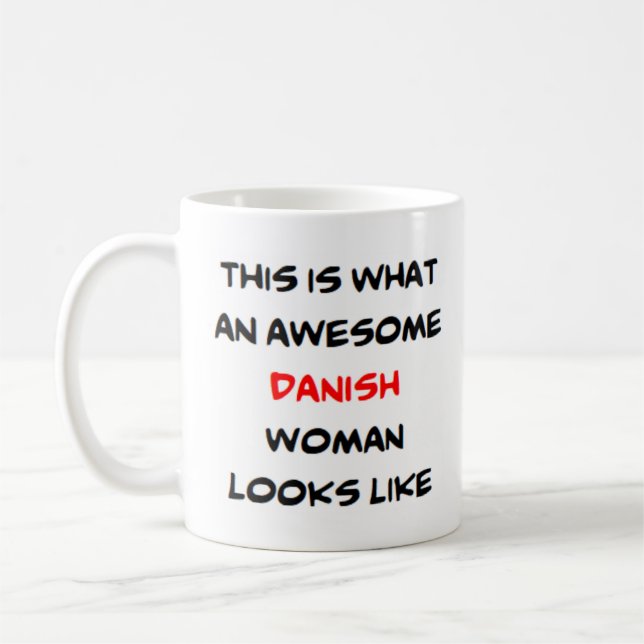 danish woman, awesome Mug (Left)