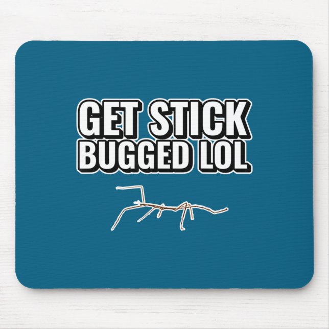 Dank Meme Get Stick Bugged Lol Funny Dancing Bug G Mouse Mat (Front)