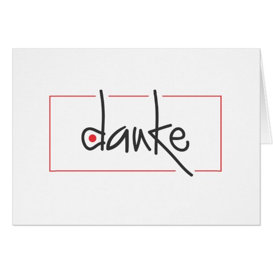 Danke Business Thank you in Any Language Card