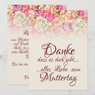 Danke, dass es dich gibt - Muttertag