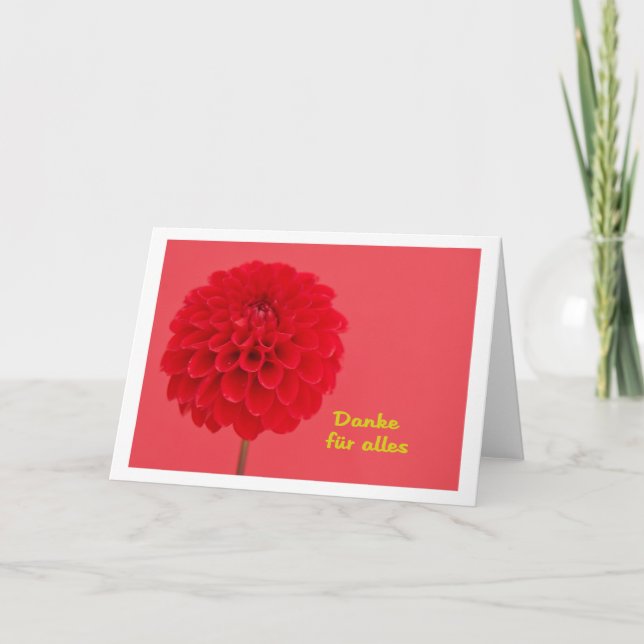 Danke für alles thank you card (Front)