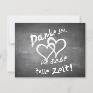Danke für diese tolle Zeit auf einer Kreidetafel