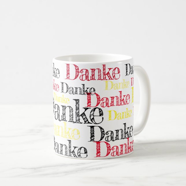 Danke German thank you cup (Front Right)