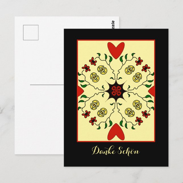 Danke schön postcard (Front/Back)