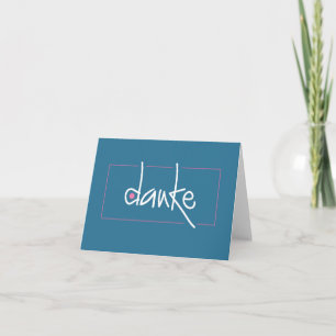 Danke Thank you in any language Note Card