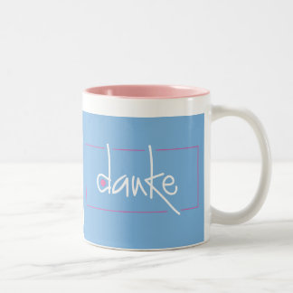 Danke Thank you mug in any language