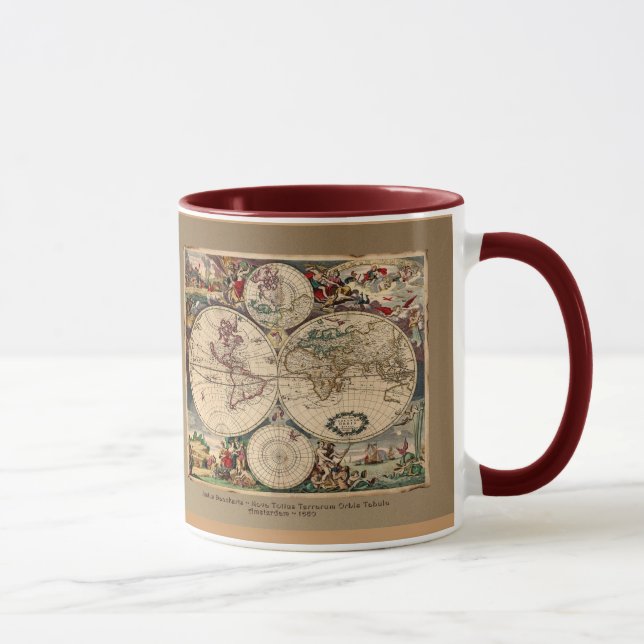 Dankert's Antique World Map Mug Series (Right)