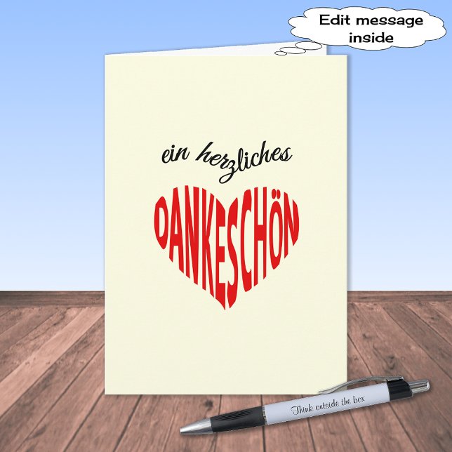 Dankeschon thank you german language card (Creator Uploaded)