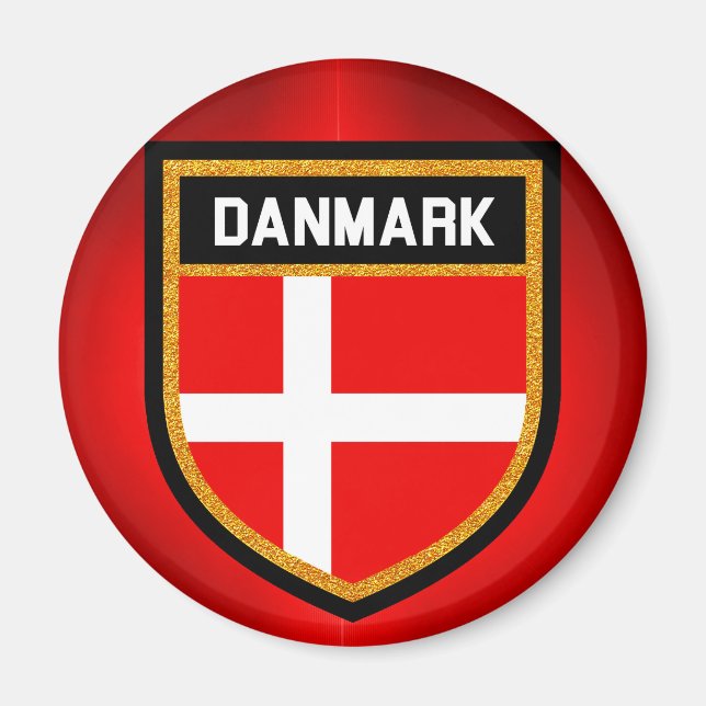 Danmark Flag Magnet (Front)
