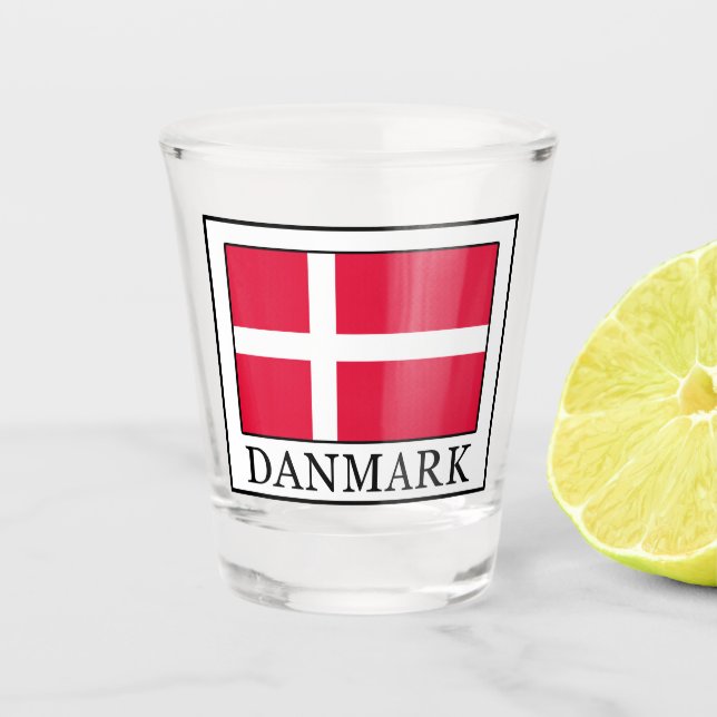 Danmark Shot Glass (Front)