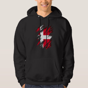 Danmark Viking Danish Flag Denmark Hoodie
