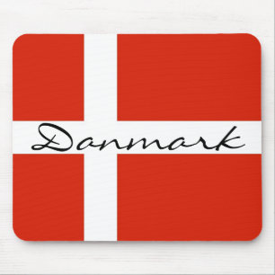Danmark with Dannebrog Mouse Mat